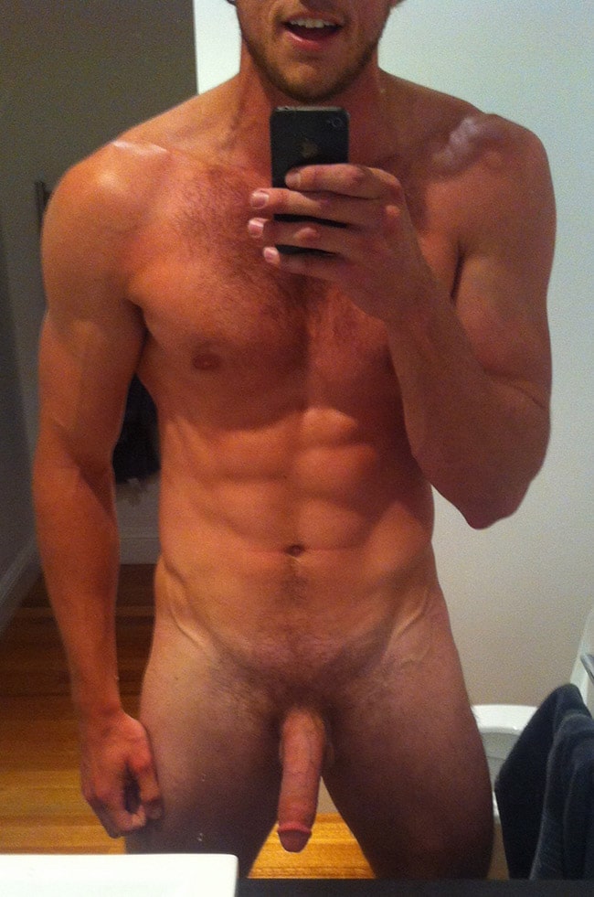 Seductive Fella Shows Muscles And Dick Nude Men With Boners