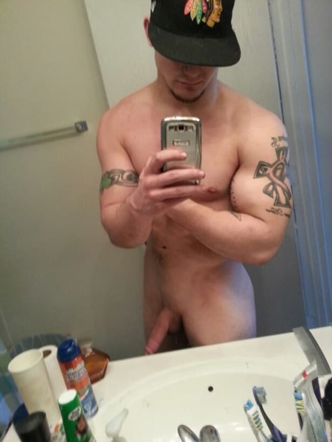 Flexed Arm Muscles And A Sweet Dick Nude Men With Boners